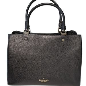 Kate Spade Black Pebbled Leather Satchel